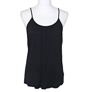 Old Navy Womens Racerback Athletic Pullover Camisole Tank Black Scoop Neck Sz XS